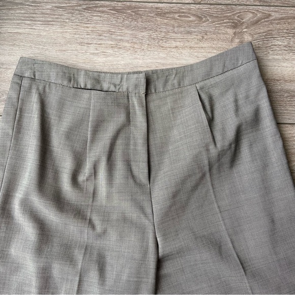 Talbots Stretch Wool Wide Leg Cropped Pants - Picture 2 of 13